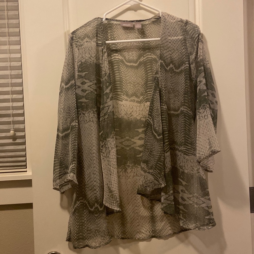 Chicos snakeskin print jacket